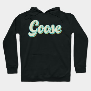 vintage color goose Hoodie